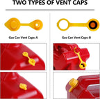 Gas Can Spout Replacement Kit, Gas Can Nozzle Replacement (2 Kits-Yellow)