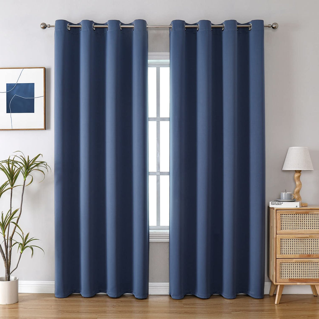 ChrisDowa Small Blackout Curtains for Kitchen and Bedroom 24 Inches Long