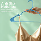 Utopia Home Plastic Hangers 50 Pack – Space Saving Clothes Hanger White