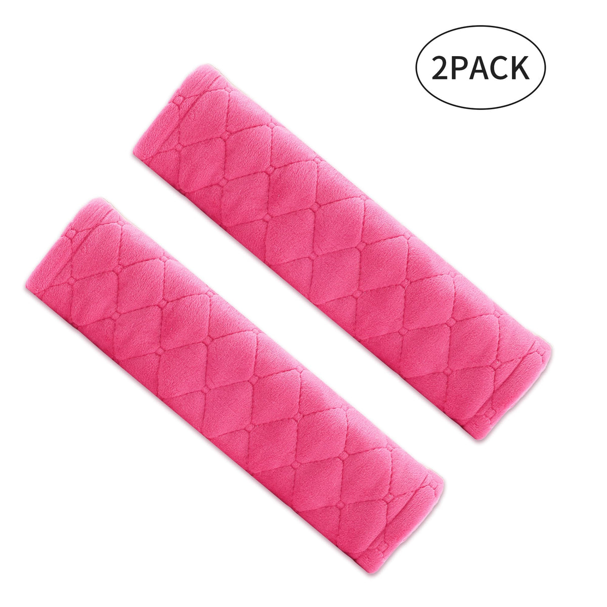 Amooca 2 Pack Seat Belt Covers Soft Shoulder Pad for Cars & Backpack