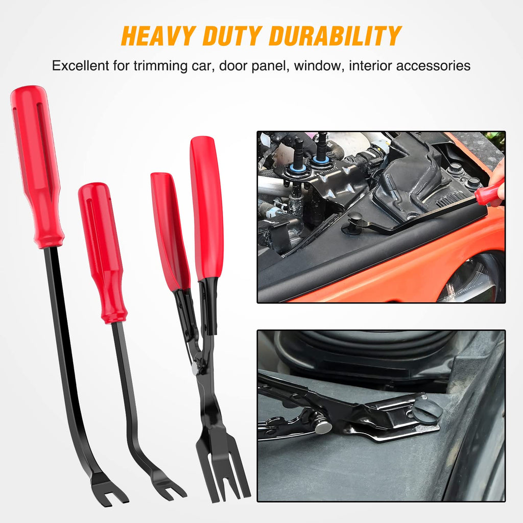 GOOACC 238Pcs Auto Trim Removal Tool and Push Pin Retainer Clip Set