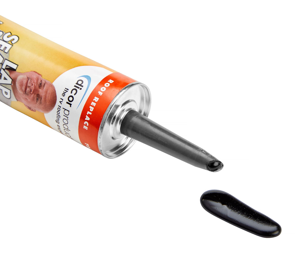 Dicor 501LSW-1 Self-Leveling Lap Sealant, White, 10.3 Oz, RV Roofing