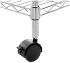 Amazon Basics 5-Shelf Tower Adjustable Storage Shelving Unit, Chrome, 16" x 16" x 54", 150 lbs Per Shelf