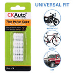 CKAuto Tire Valve Stem Caps, Aluminum Black, 4 pcs/Pack