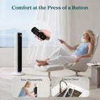 Levoit Tower Fan for Bedroom, 20dB Quiet Desk Fan, Easy to Carry & Plug-in