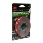 3M Super-Strength Molding Tape, 1/2 in x 15 ft, Double-Sided Adhesive, Permanently Attaches Side Moldings, Trim and Emblems to Interior and Exterior of Vehicles (03614), Gray