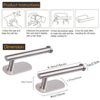 JOPOFI Toilet Paper Holder - Adhesive Toilet Paper Holder - Matte Black
