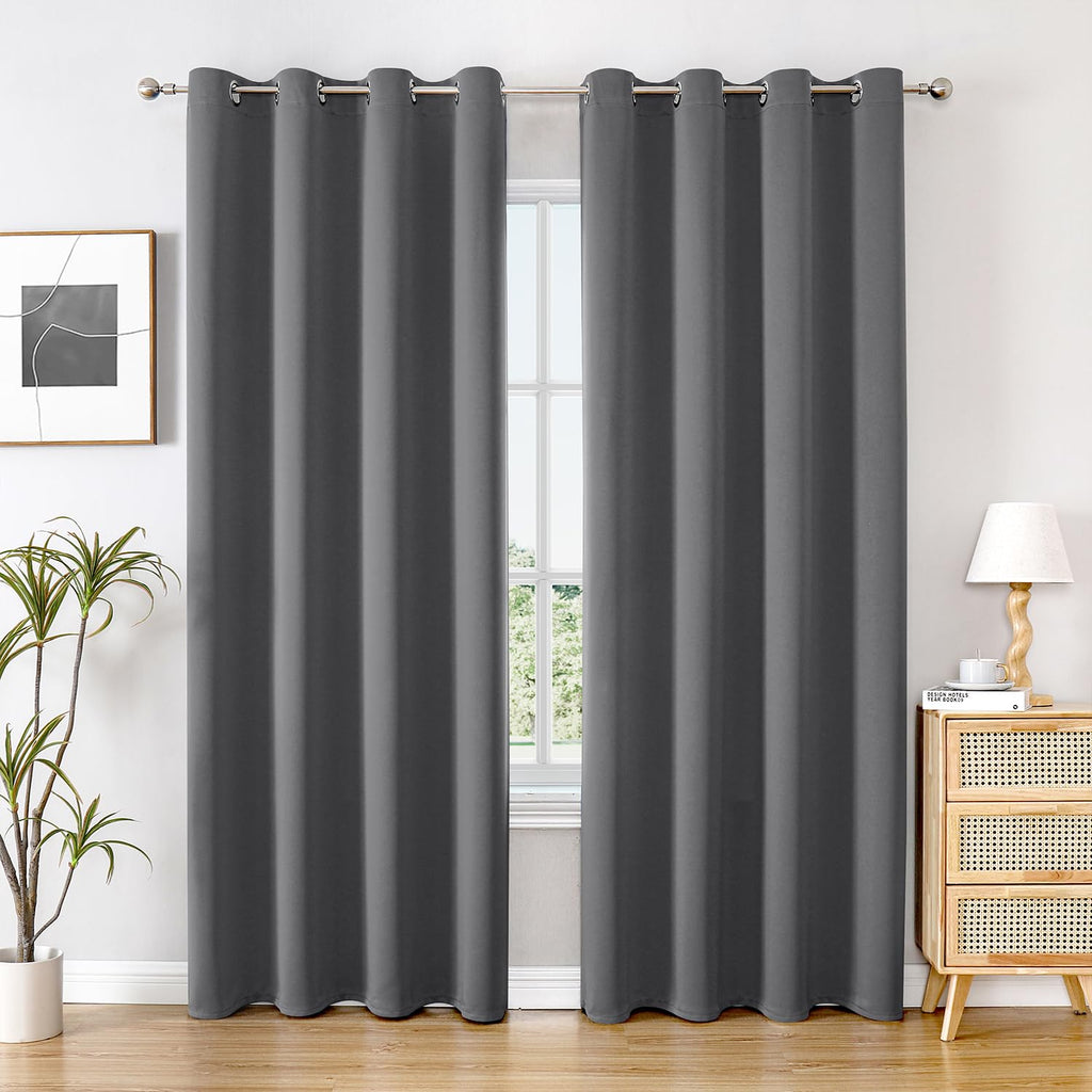 ChrisDowa Small Blackout Curtains for Kitchen and Bedroom 24 Inches Long