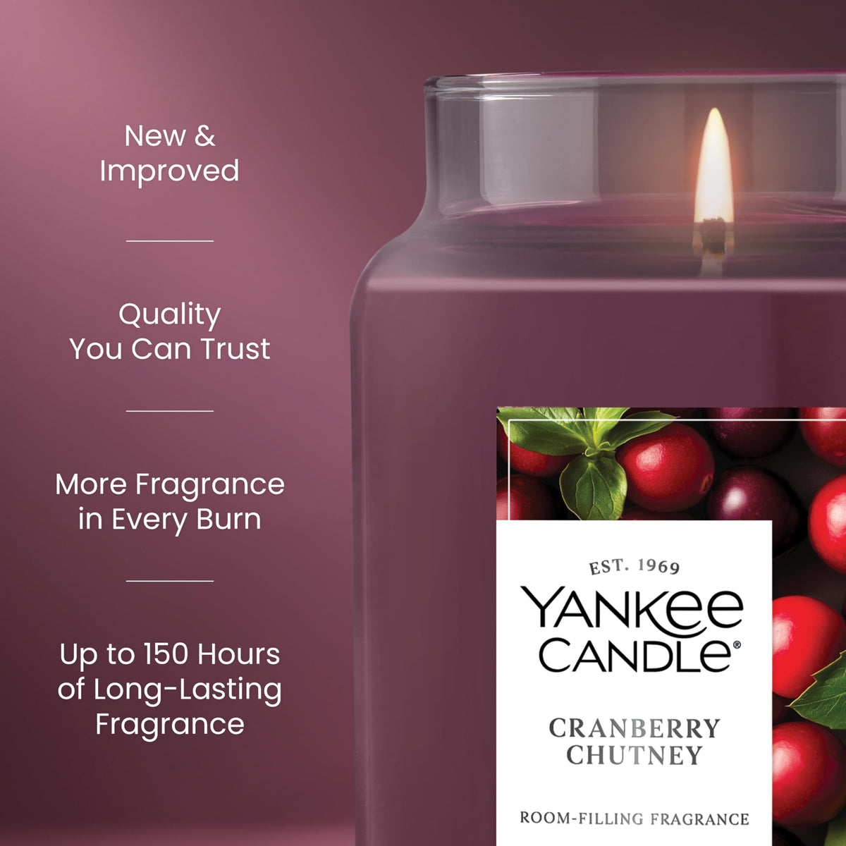 Yankee Candle Macintosh Scented Candle, 22oz Large Jar