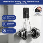 Adhesive Wall Hooks No Drill Clear Heavy Duty, 13LB Sticky 12 Pack