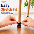 VIUME 24 Pcs Chair Leg Floor Protectors for Hardwood Floors Round