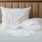Set of 2 Pillow Protectors with Zipper Standard Size, Pillow Covers