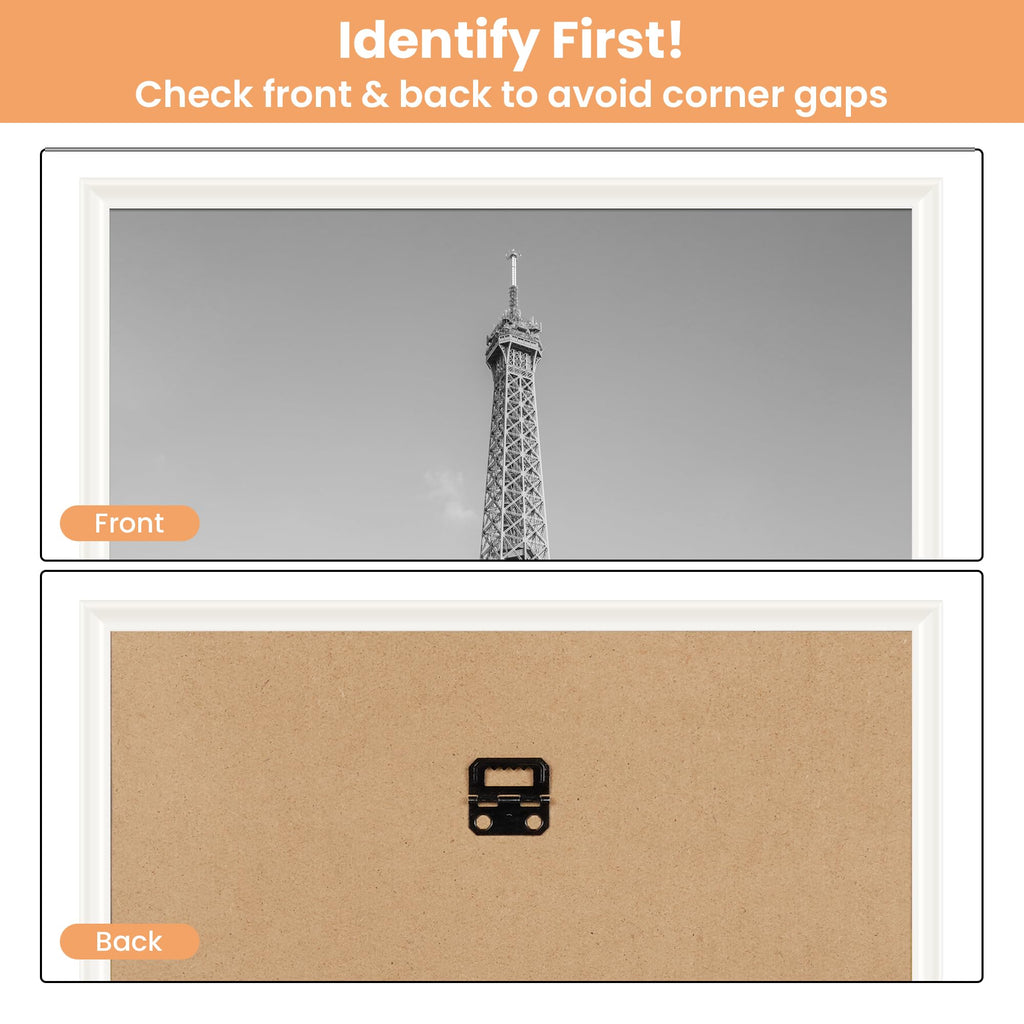 upsimples 12x16 Poster Frame, Easy Slide-In Assembly, White, 3 Pack