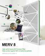 TRIGHTFILTERS 14x20x1 Air Filter 4 Pack, MERV 8 Filter Replacement
