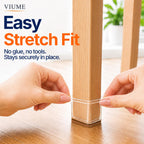 VIUME 24 Pcs Chair Leg Floor Protectors for Hardwood Floors Round