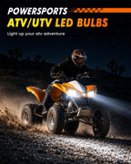 Termitor Laest H4/9003 HB2 Exterior Light Bulbs for Off-road, 15X Brighter 90,000LM, 85K+ hrs, 6500K Cool White, IP68 Waterproof, 1:1 OEM Size, 3 Minute Installation, Pack of 2