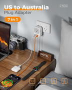 TESSAN European Travel Plug Adapter 2 Pack, Type C Plug