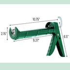 Bates- Caulking Gun, 10:1 Thrust Ratio, Orange, No Drip Sealant Gun