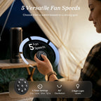 Levoit Tower Fan for Bedroom, 20dB Quiet Desk Fan, Easy to Carry & Plug-in