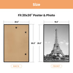 upsimples 12x16 Poster Frame, Easy Slide-In Assembly, White, 3 Pack