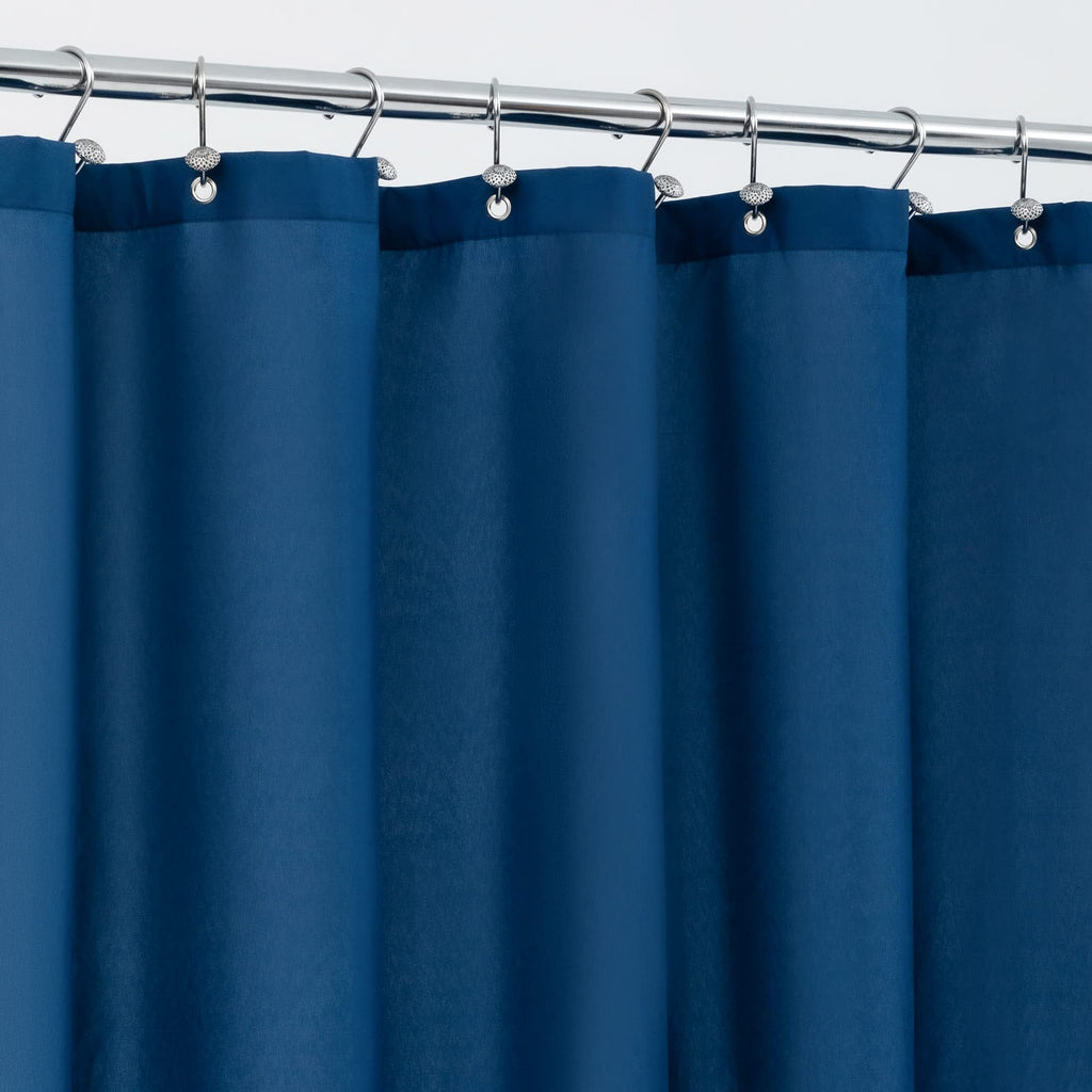 ALYVIA SPRING Waterproof Fabric Shower Curtain or Liner White, 72x72