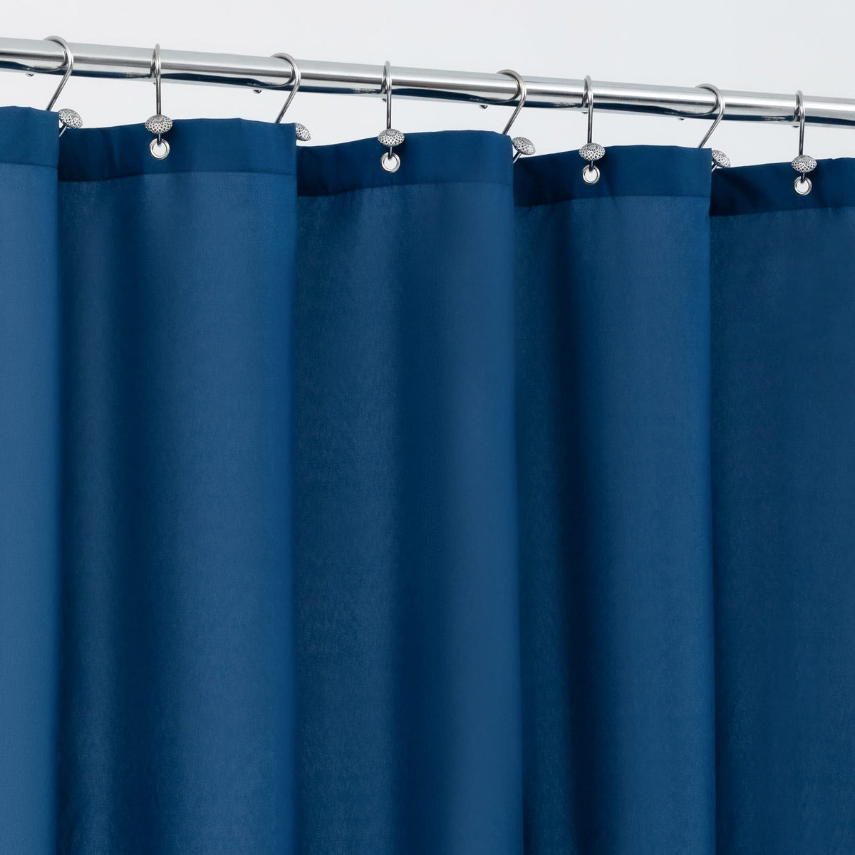 ALYVIA SPRING Waterproof Fabric Shower Curtain or Liner White, 72x72