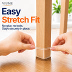 VIUME 24 Pcs Chair Leg Floor Protectors for Hardwood Floors Round