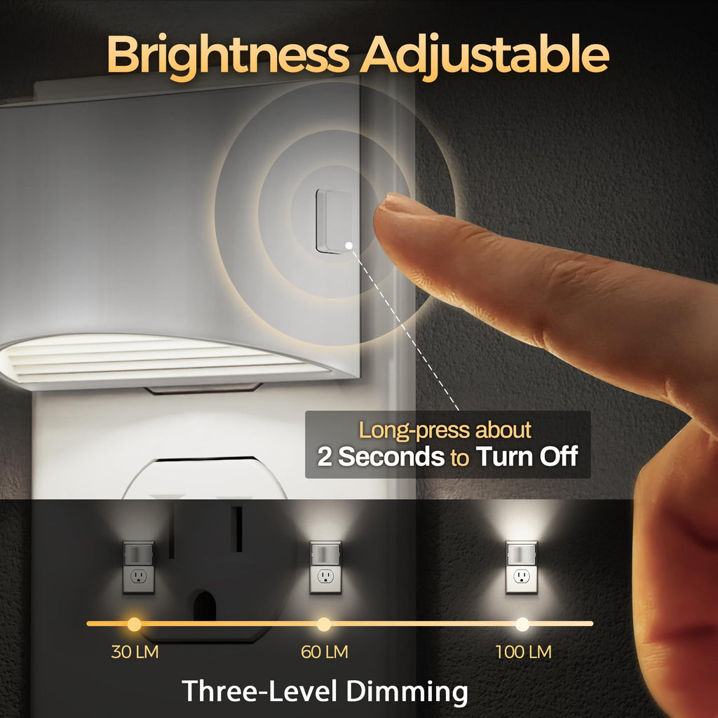 DORESshop Night Light, Night Lights Plug into Wall, Adjustable, 3000K