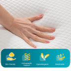 FDW | 5 Inch Twin Mattress | Medium Firm | Gel Memory Foam | White