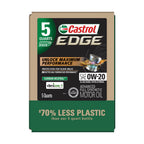 Castrol EDGE 0W-20 Advanced Full Synthetic Motor Oil, 5 Quarts