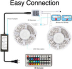 DAYBETTER LED Strip Lights 110ft RGB Music Sync Smart App Control 1 Roll