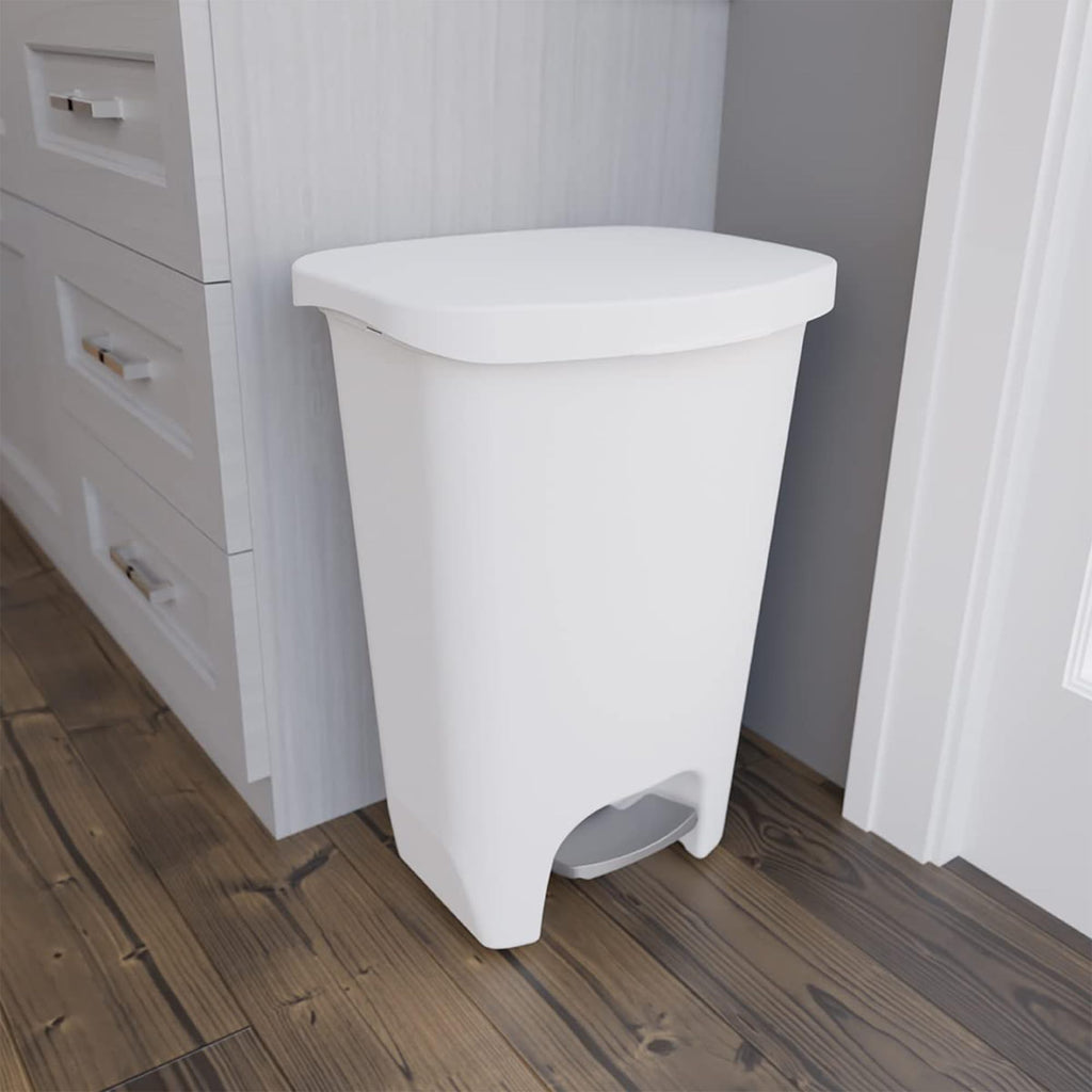 Glad Trash Can with Clorox Odor Protection | Plastic Bin, 13 Gal, Black