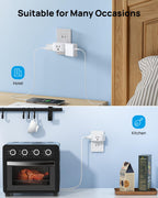 TROND Multi Plug Outlet Extender 2 Pack, Outlet Splitter for Bathroom