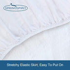 Twin Size Mattress Protector Waterproof,Absorbent Fitted Sheet