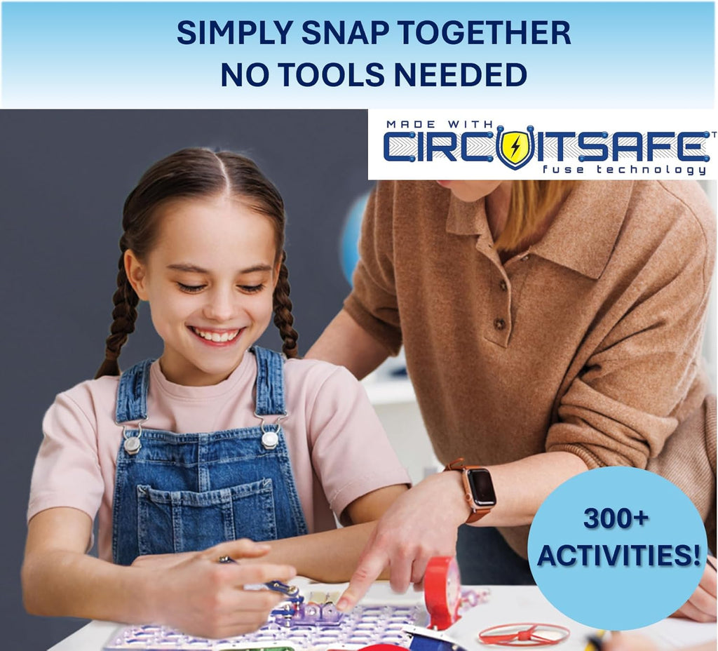 SNAP CIRCUITS Classic SC-300 STEM Electronics Kit, 300+ Projects, Ages 8+