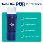PUR PLUS Water Pitcher Replacement Filter with Lead Reduction (3 Pack), Blue – Compatible with all PUR Pitcher and Dispenser Filtration Systems