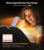 Gritin Book Light Rechargeable, Clip on LED Reading Light for Books in Bed