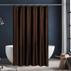 N&Y HOME Fabric Shower Curtain or Liner with Magnets, Coral