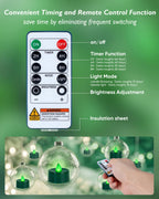 Homemory 24-Pack Remote Flameless LED Battery Tea Light Candles, 400+Hrs