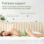 Niagara Sleep Solution Queen Ultra Soft Mattress Topper — Back Pain Relief