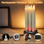 GenSwin 10.8" Flameless Floating Candles Wand Halloween Decorations
