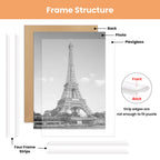 upsimples 12x16 Poster Frame, Easy Slide-In Assembly, White, 3 Pack