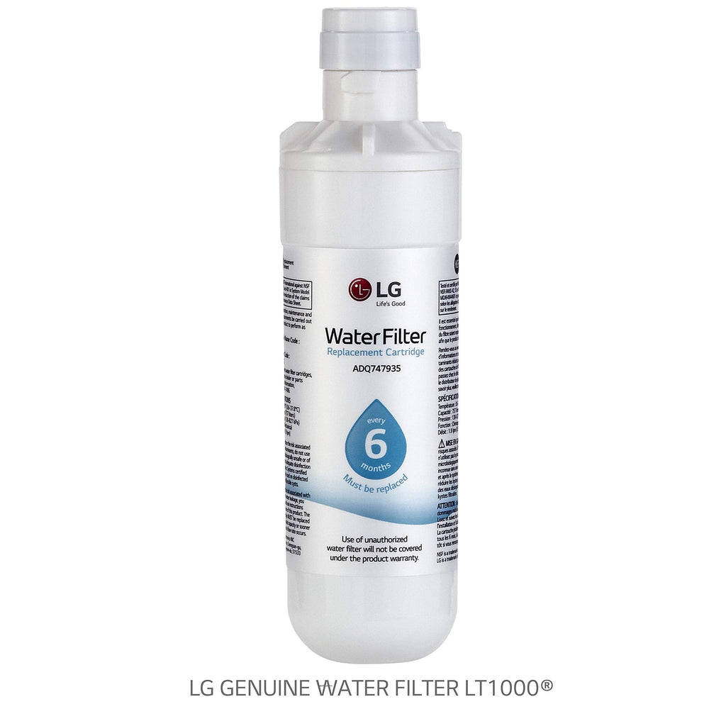 LG LT1000P - 6 Month / 200 Gallon Capacity Replacement Refrigerator Water Filter (NSF42, NSF53, and NSF401) ADQ74793501, ADQ75795105, AGF80300704, or AGF80300705 White