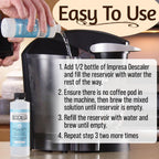 IMPRESA Coffee Machine Descaler, 2-Pack (1-Year Supply) Universal Descaling