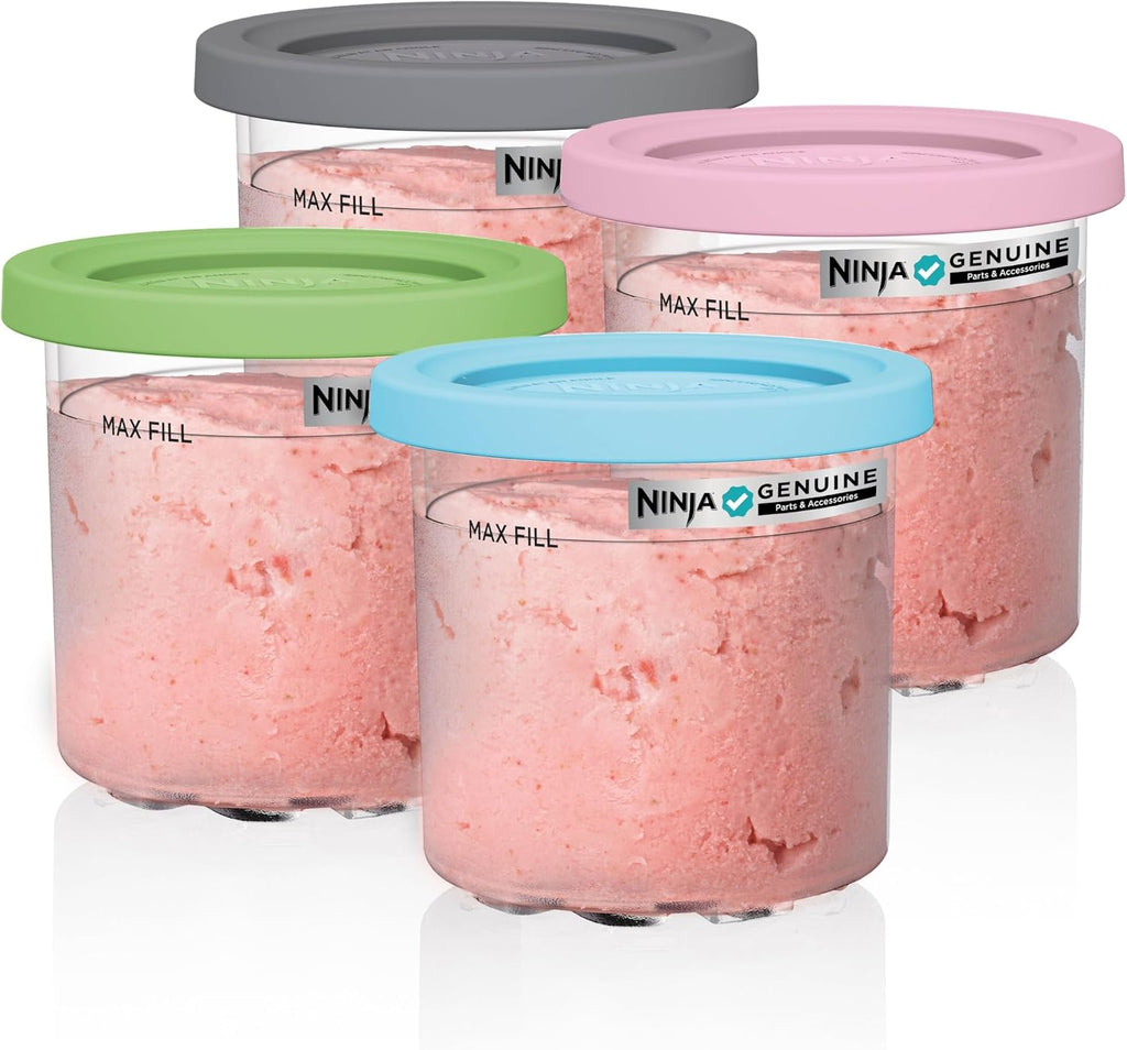 Ninja® CREAMi® Original Pints 4 Pack with Storage Lids, XSKPLD4BCD