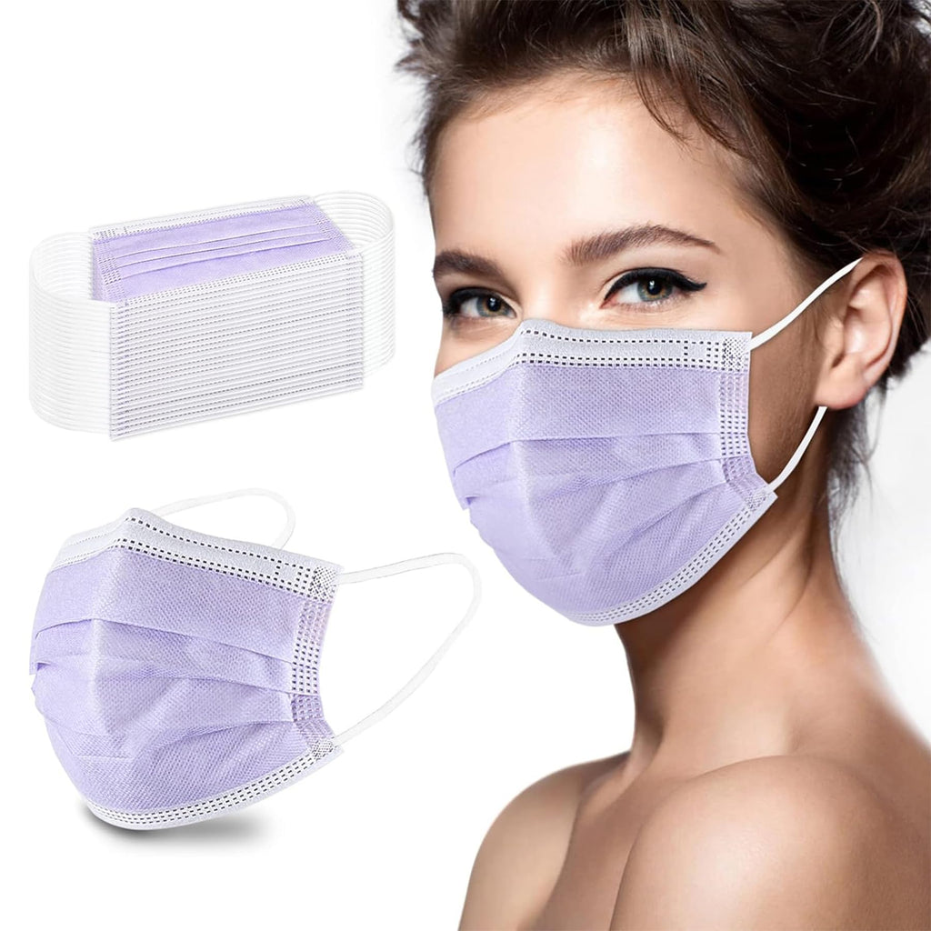 akgk KN95 Face Mask 50 PCS, Breathable Protection Masks, 5-Ply KN95 Black Masks, Cup Dust Safety Masks