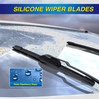 5 PLUS Silicone Windshield Wipers Fits GMC Acadia 2007-2011 (3 PACK)