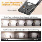 Gritin 10.2inch Under Cabinet Lighting Rechargeable 2 Pack