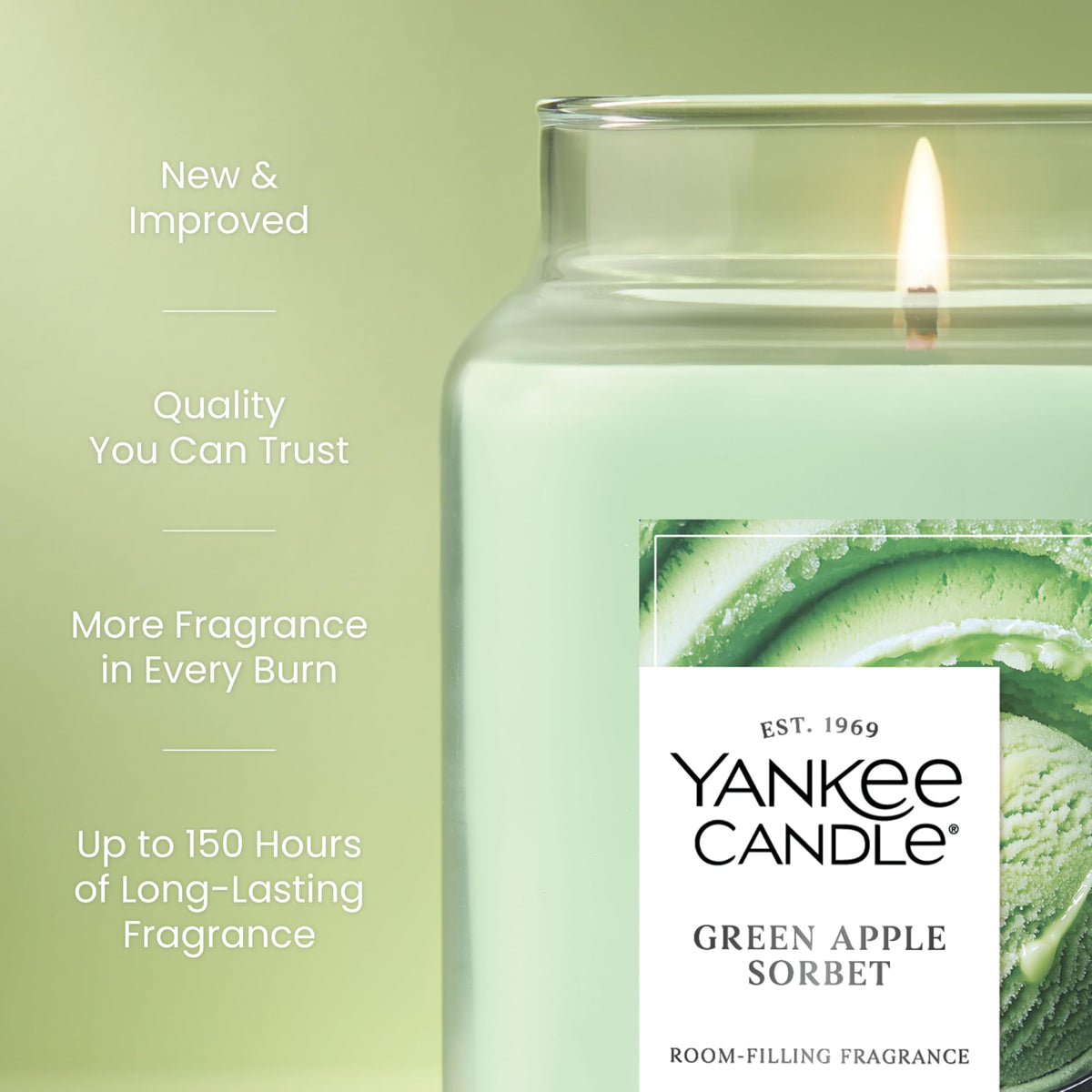 Yankee Candle Macintosh Scented Candle, 22oz Large Jar
