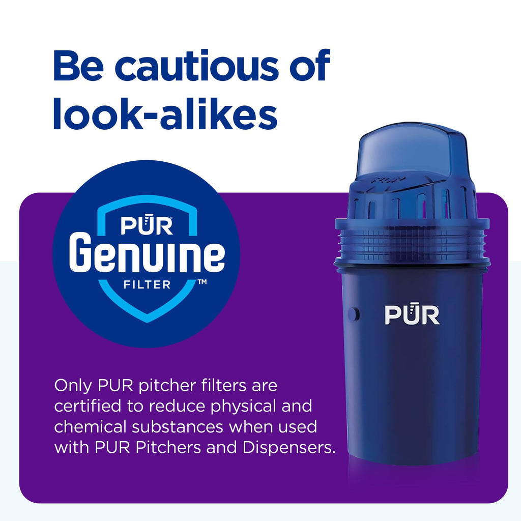 PUR Water Filters for Pitcher & Dispenser, Replacement Water Filter